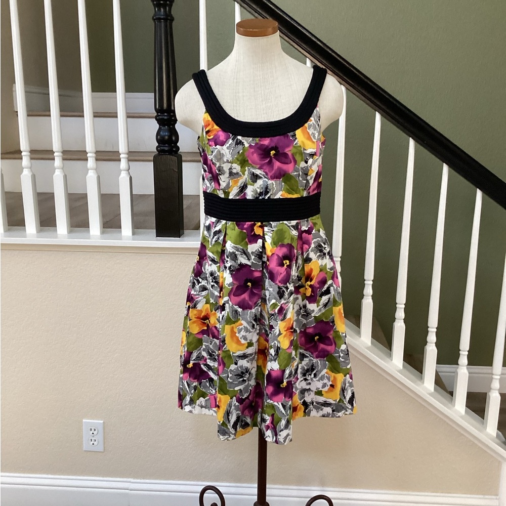 Donna Ricco Floral Dress (6)